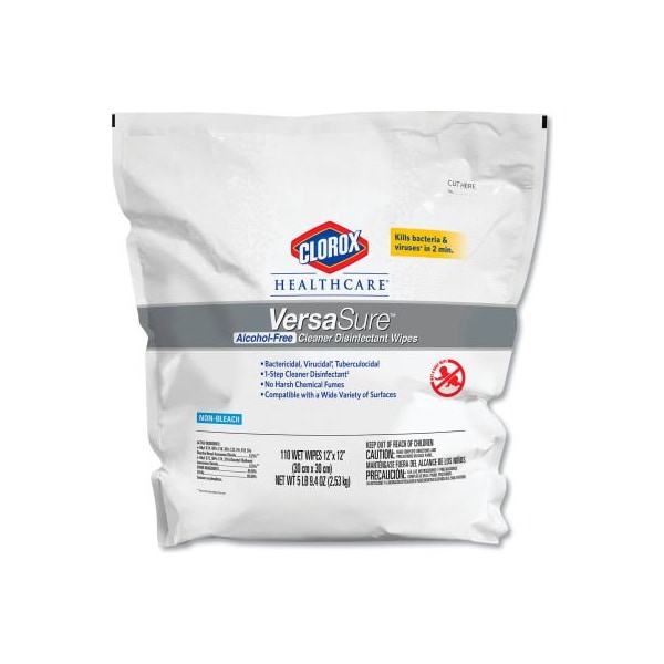 Clorox Healthcare VeraSure Cleaner Disinfectant Wipes, 110 Wipes/Pouch 31761EA - main